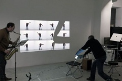 "station to station", 2016, Performance sonore à la Galerie Depardieu avec Hervé Passamar