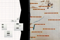 "N°1",2019, techniques mixtes 40 X 60cm, dessin réalisé par P.Richard et B.Pourrière